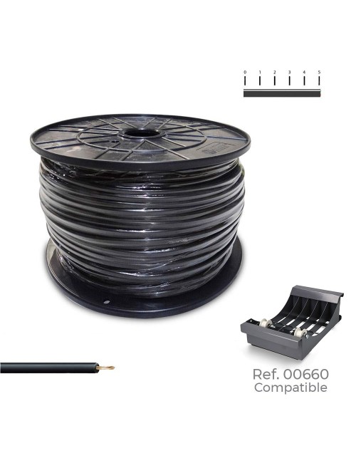 Cablecillo h07z1-k 1,50 mm negro, 500 m. ( bobina mediana )