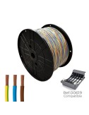 Cablecillo trenzado h07z1-k 3 g 2,50 mm 3 colores, 200 m. (bobina grande)