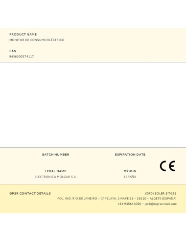 Monitor de consumo eléctrico