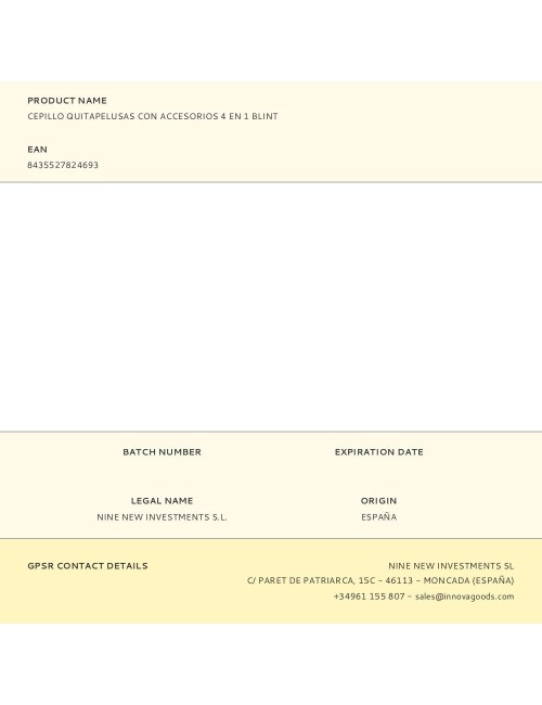 Cepillo quitapelusas con accesorios 4 en 1 blint