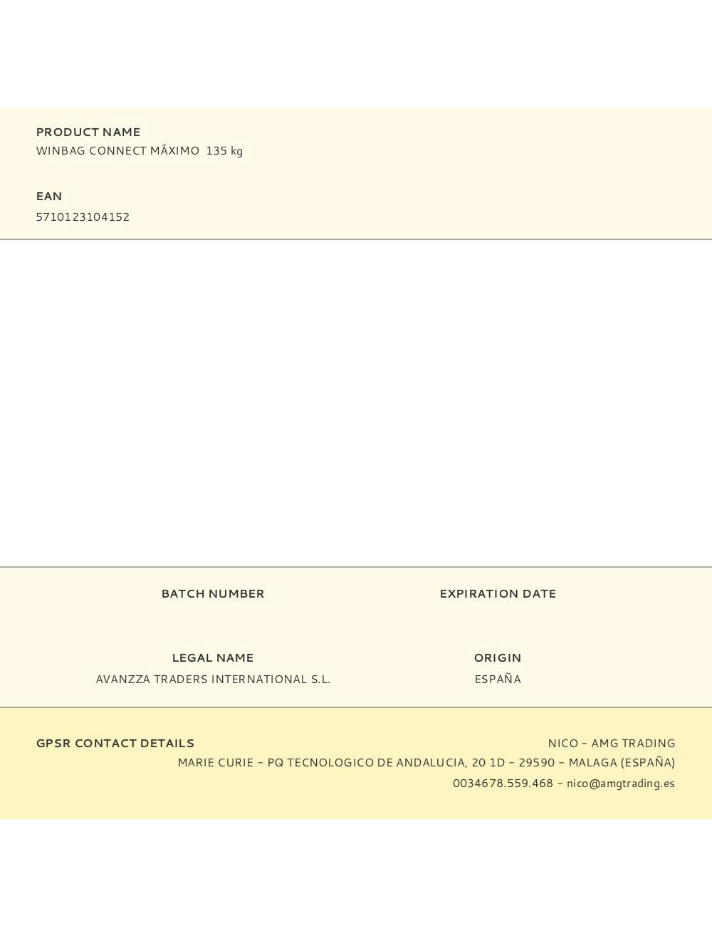 Cojín cuña winbag connect máximo 135 kg