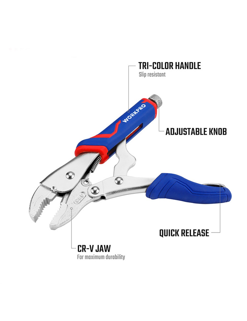 Alicates de presión pro cr-m, 250 mm