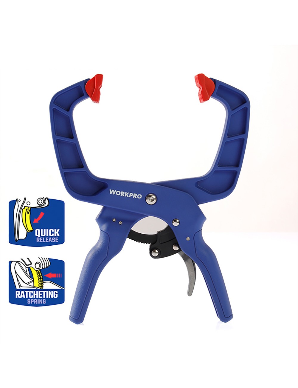 Pinza de resorte con carraca, 50 mm (2")