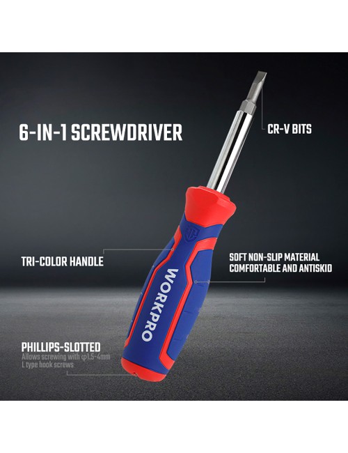 Destornillador 6 en 1