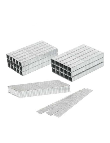 Grapas variadas, 20ga t50 10 mm, 12mm + clavos 18ga f 15 mm, 7500 uds