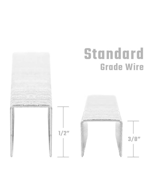 Grapas variadas, 20ga t50 10 mm, 12mm + clavos 18ga f 15 mm, 7500 uds