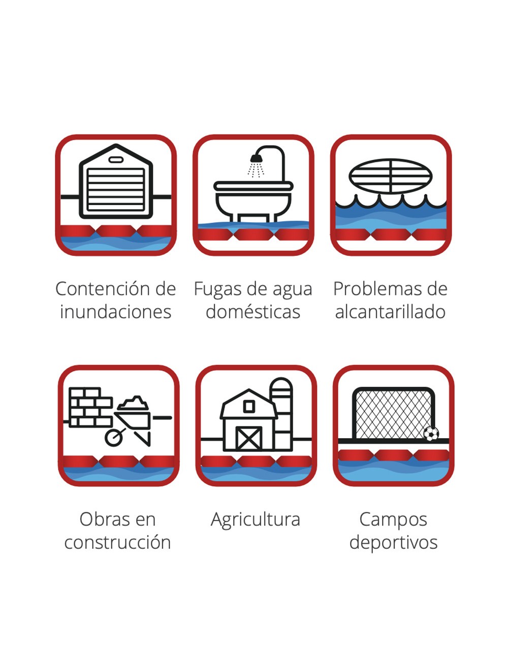 Saco anti-inundaciones hydrosnake