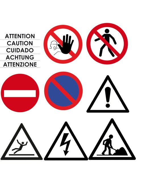 CONO + ADHESIVOS PRECAUCIÓN RC1000JSTI