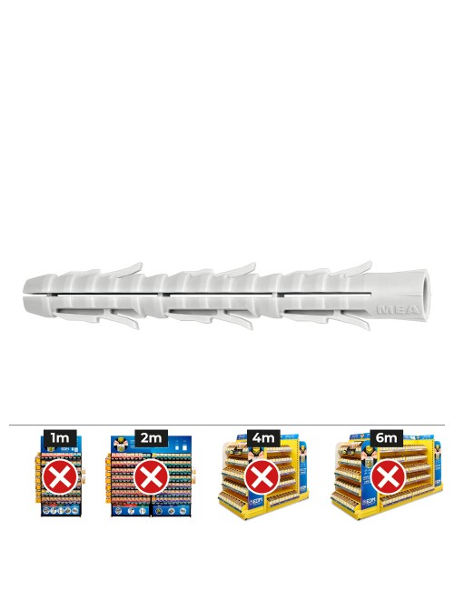 Taco largo standard fl 10-90, caja 25 uds