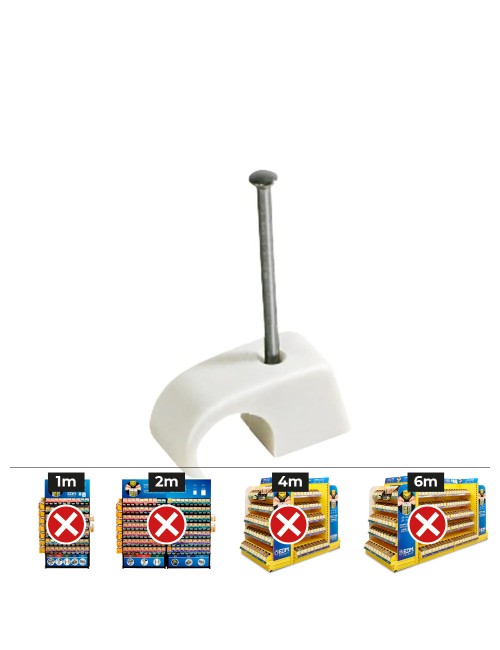 Plastigrap multidiámetro mplg ø10 - 14 mm, blanco, caja 100 uds