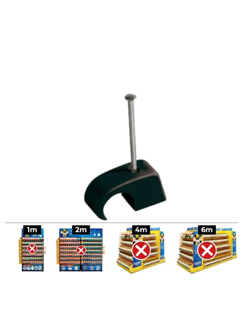 Plastigrap multidiámetro mplg ø7 - 9 mm, negro, caja 100 uds