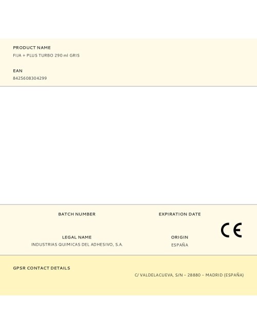 Fija + plus turbo 290 ml gris