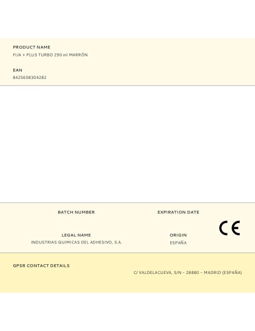 Fija + plus turbo 290 ml marrón