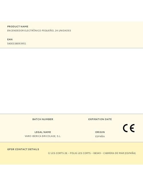 Encendedor electrónico pequeño, 24 unidades