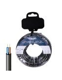 Carrete manguera tubular vv-k06/1kv 2 x 2,50 mm negra, 20 m