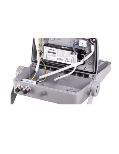 Foco proyector led 150 w 4000 k 21.000 lm 220 - 240 v ip66 ik08 ral7037, driver y leds philips, luz dia