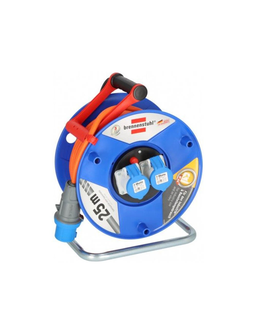 Enrollacables 25 m 3 g 2,50 mm 2 tomas cee 230v / 16a ip44