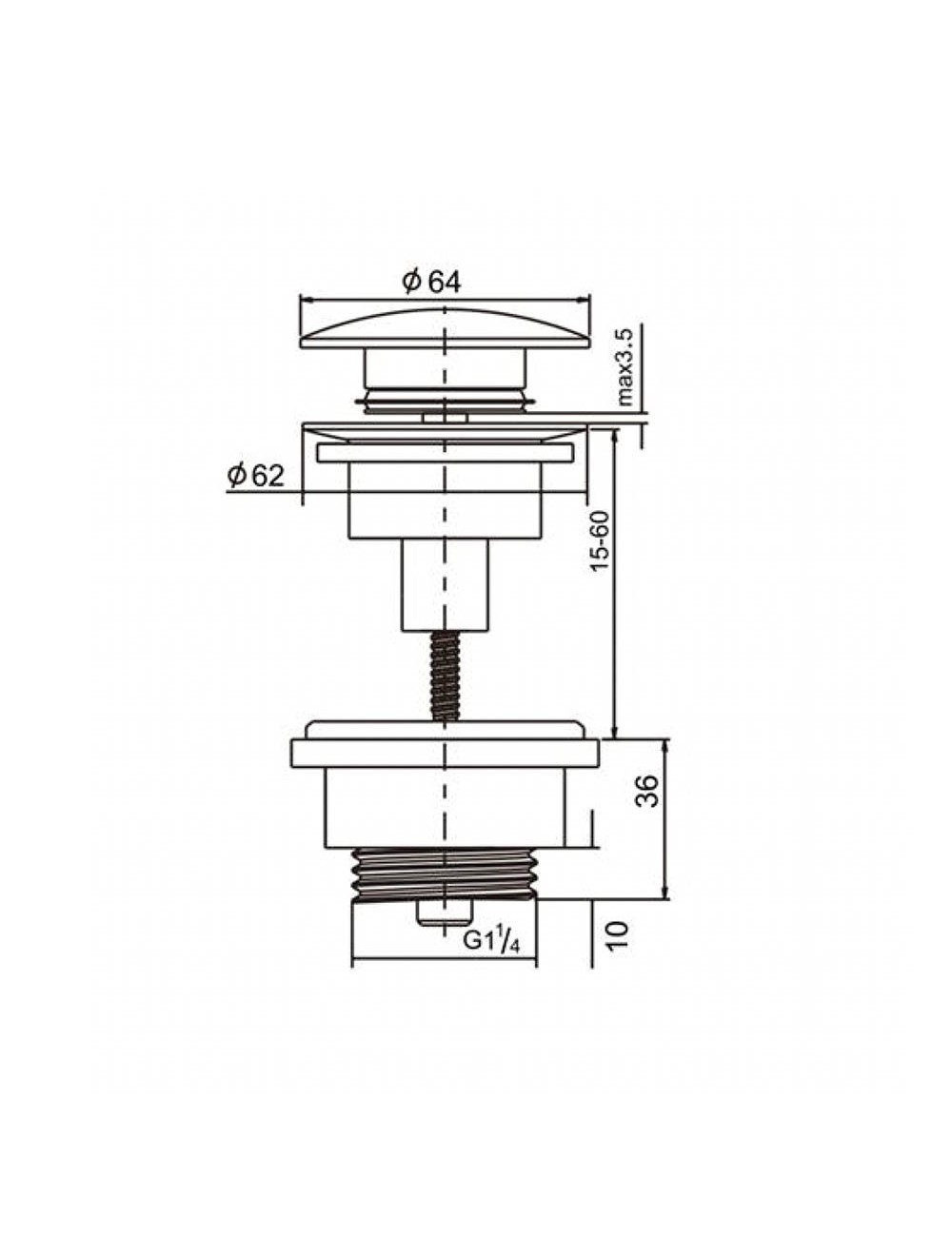 Válvula click-clack