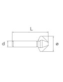 FRESA DE AVELLANAR HSS Ø10,4mm AVELLANADORES  HSS Z3 MM 10,40