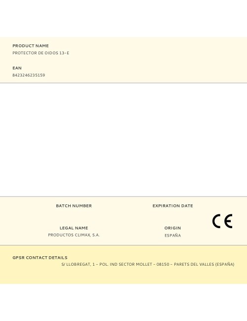 Protector de oidos 13-e