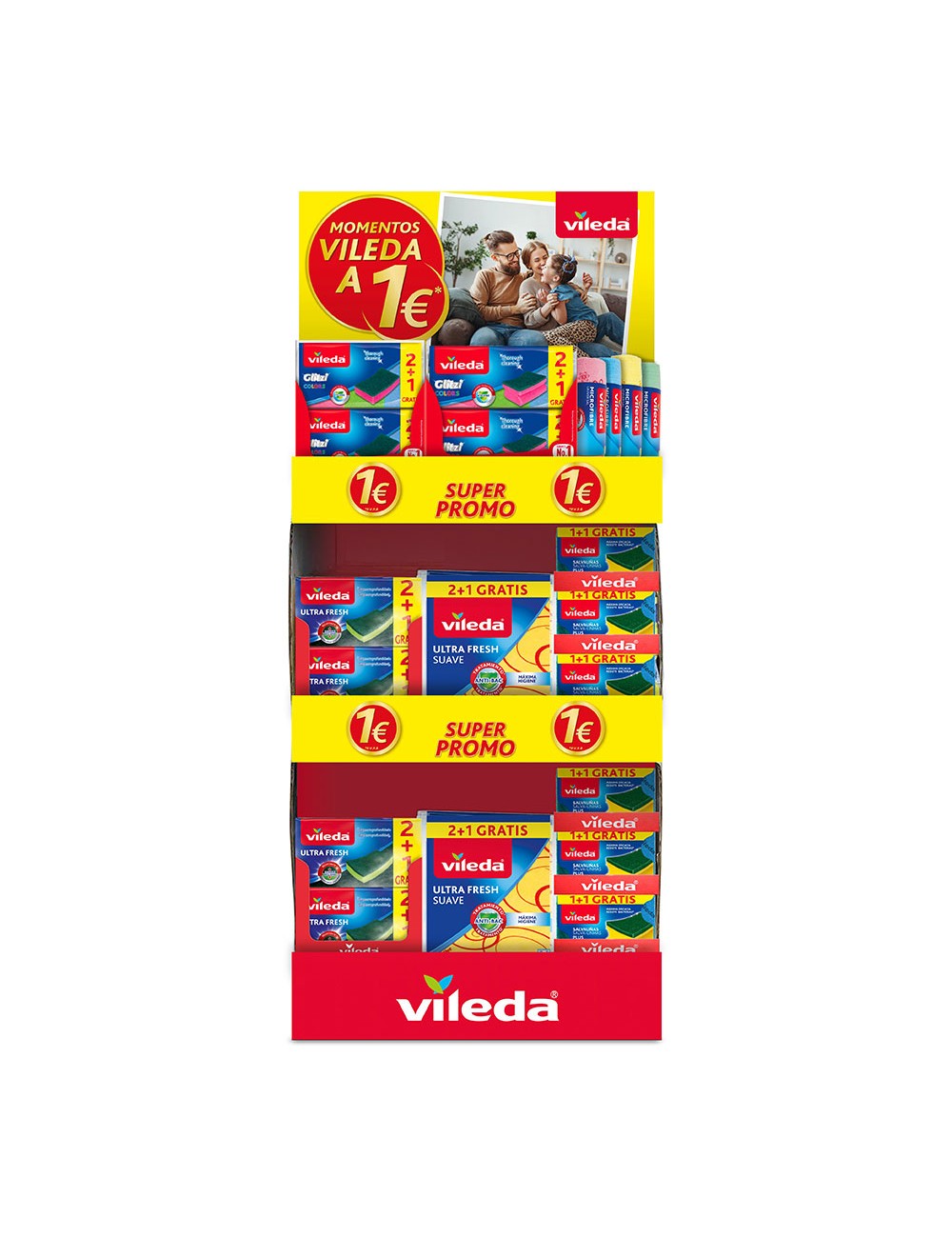 Expositor "momentos vileda a 1€"