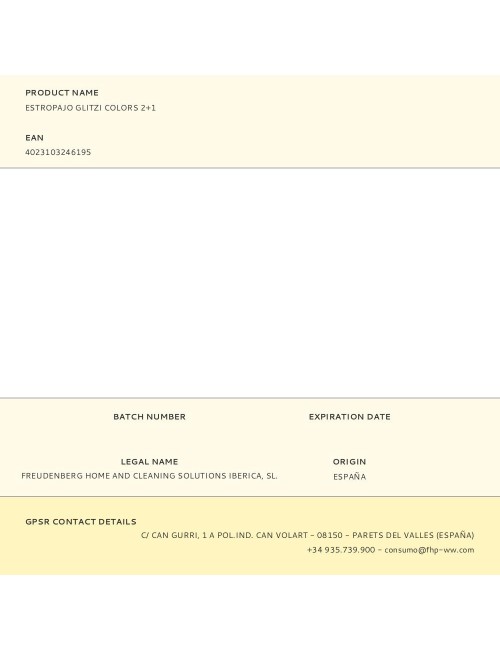 Estropajo glitzi colors 2+1