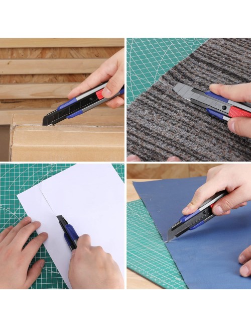 Cúter cierre a presion + 11 cuchillas