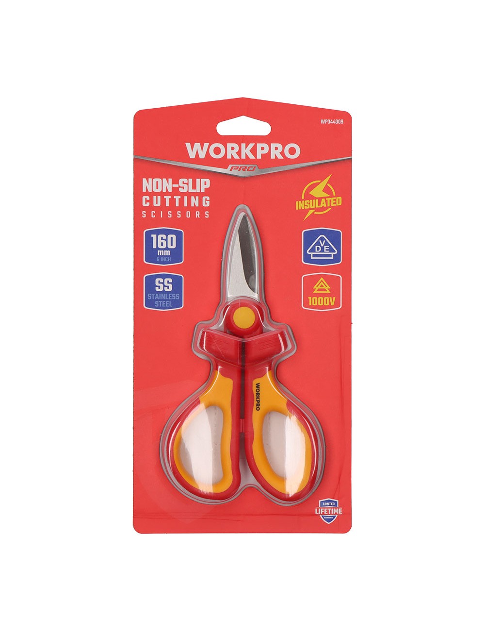 Tijera de electricista aisladas 160 mm