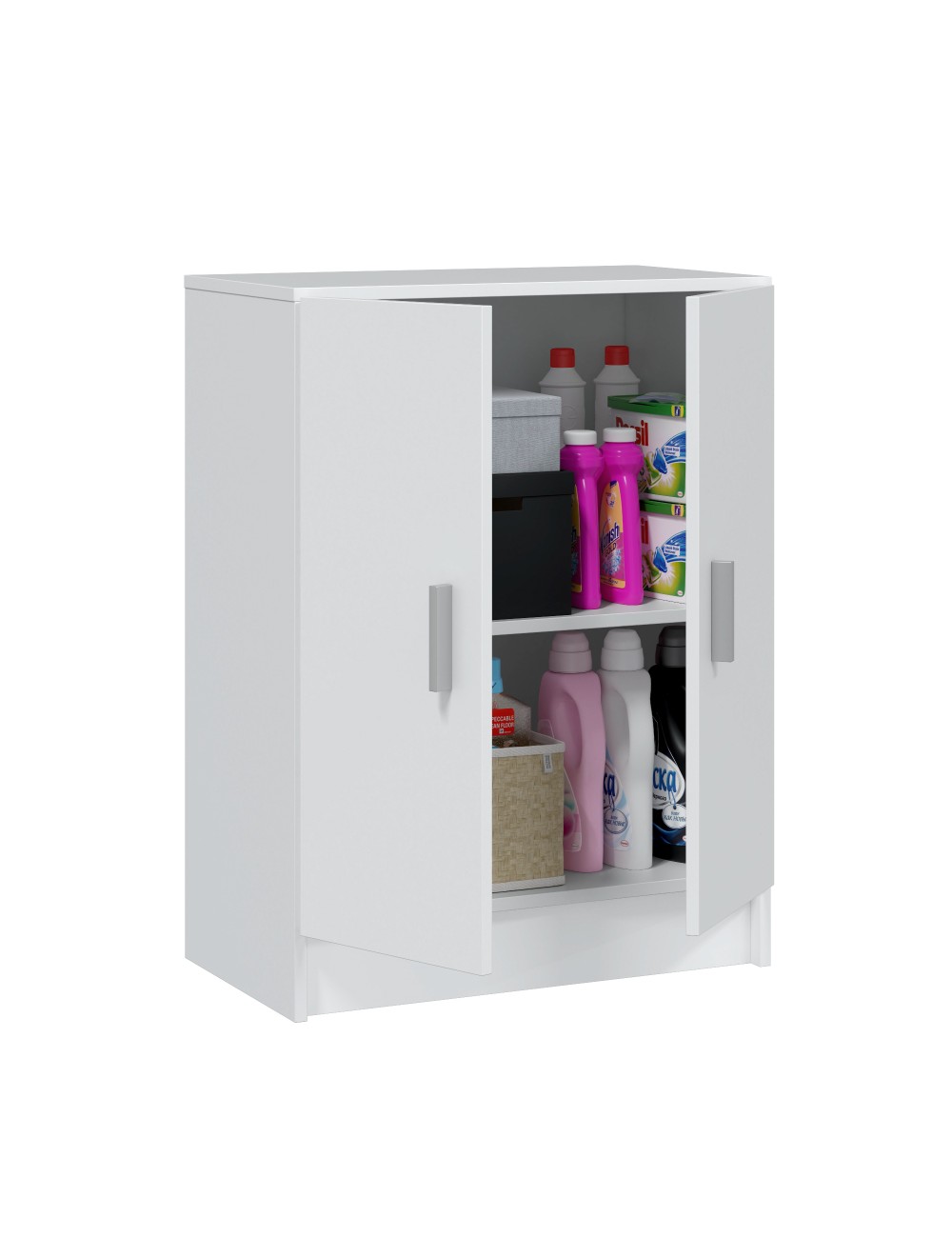 Armario multiusos 2 puertas blanco