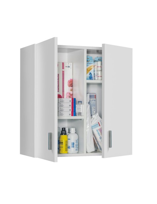 Armario multiusos para colgar 2 puertas blanco