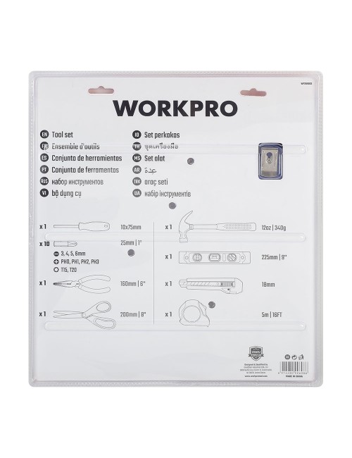 Juego de herramientas 17 piezas