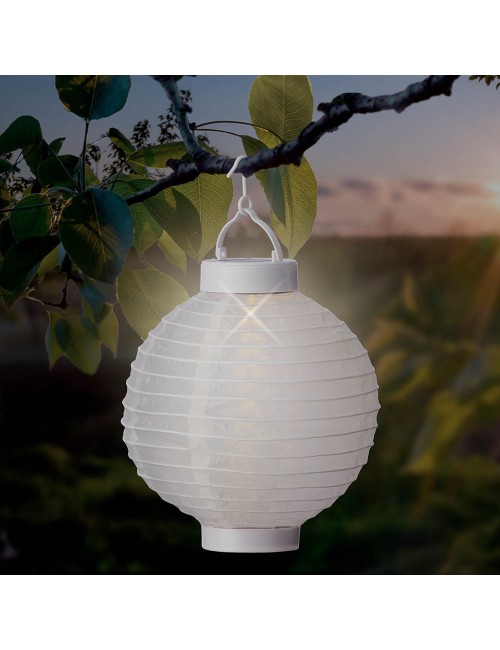 Farolillo solar blanco ø 20 cm