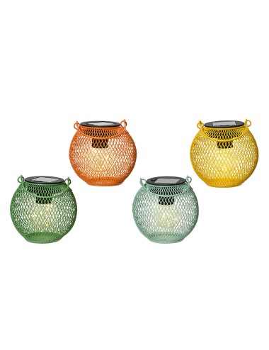 Farolillo de hierro solar. colores surtidos