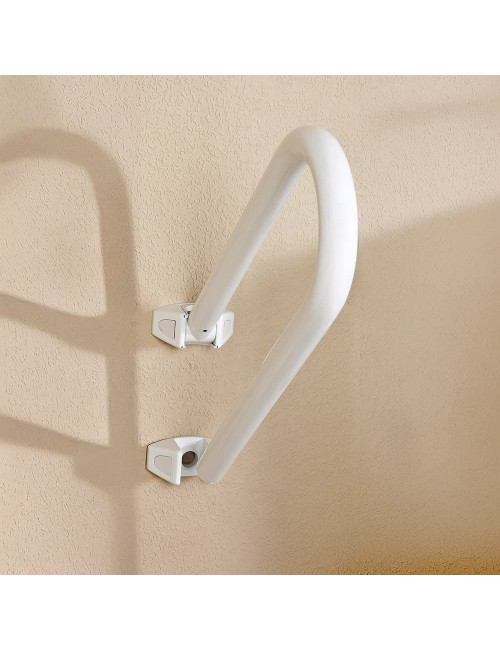 Asa de seguridad giratoria, aluminio blanco, 52,5 x 21 x 20 cm