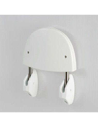 Asiento de pared plegable para bañera, blanco, 36 x 40 cm