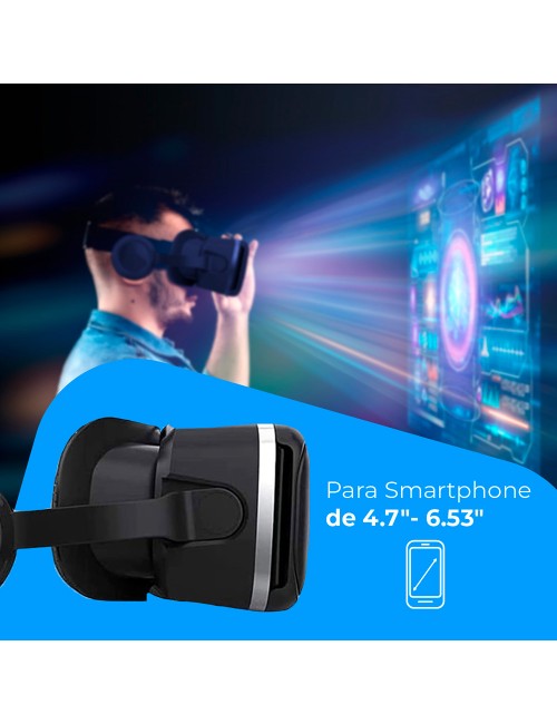 Gafas de realidad virtual 3d con audio