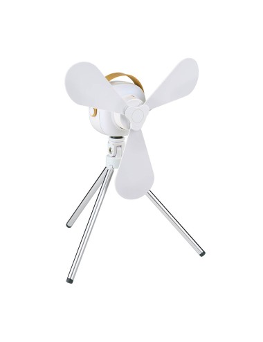Ventilador portátil, recargable con usb, 3 aspas, 4 velocidades, con mando