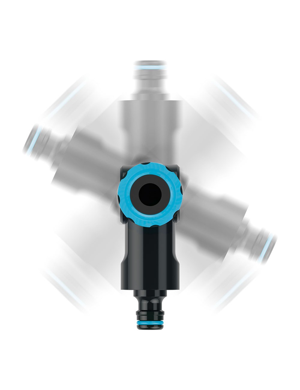 Conector angulo multiple roscado hembra ergo 1/2" - 3/4" - 1"