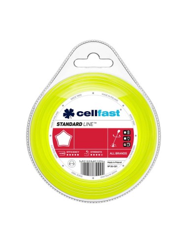 Hilo dispensador para desbrozadora estándar - estrella 2,7 mm 15 m