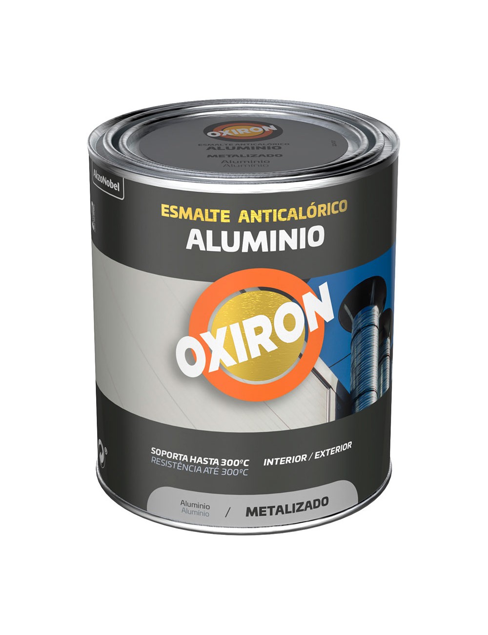 Esmalte anticalórico aluminio metalizado 750 ml