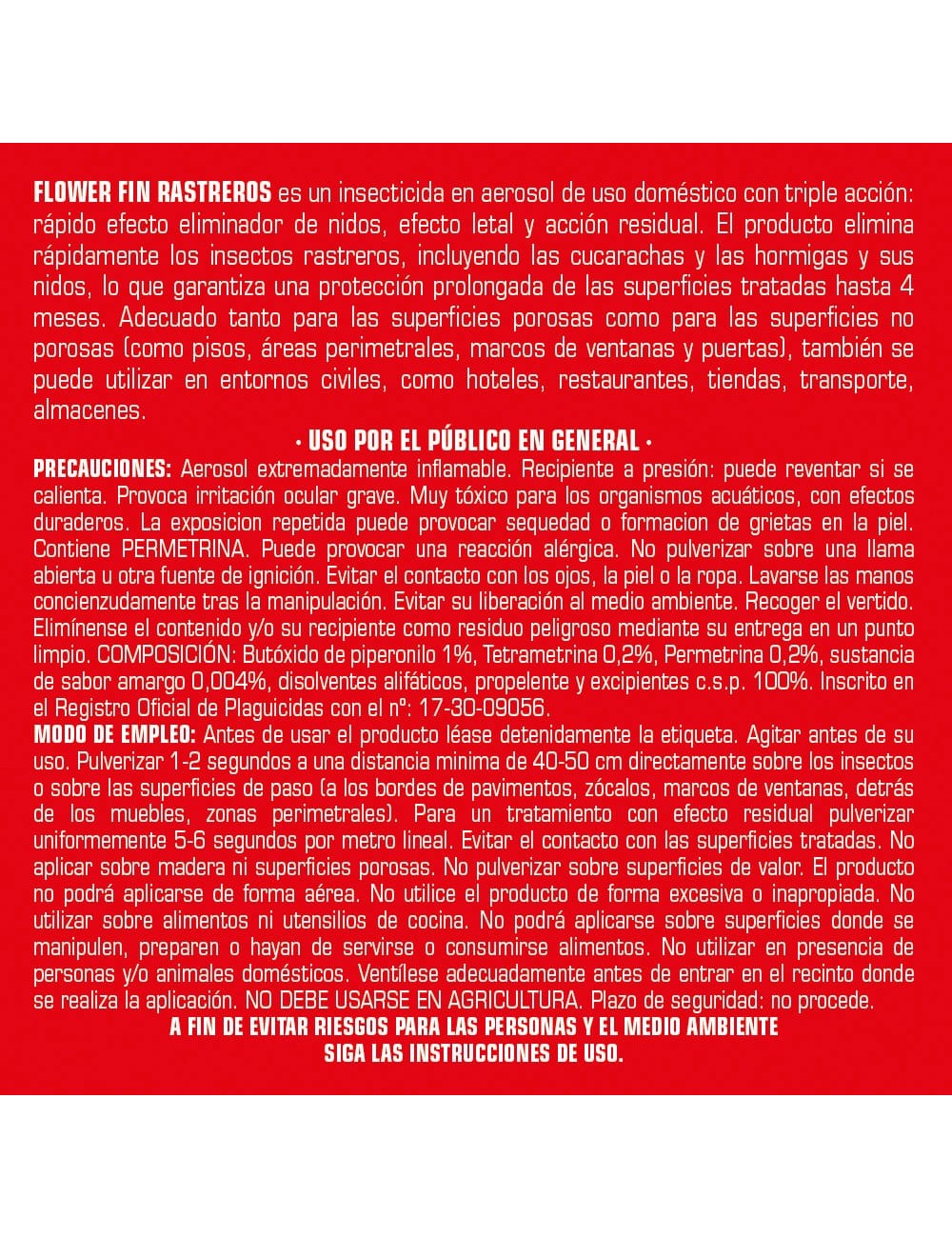 Insecticida fin rastreros 500 ml