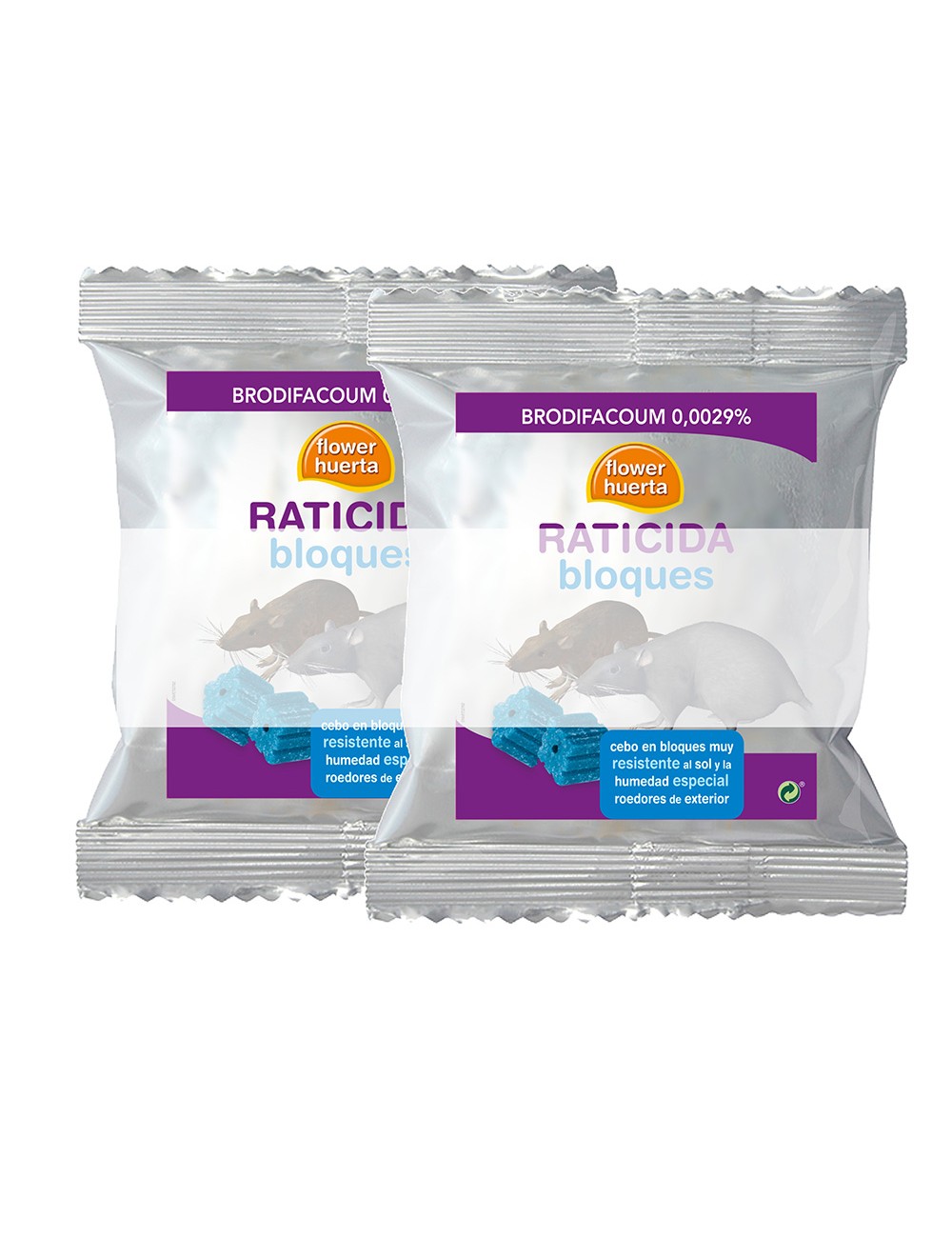 Raticida bloques 2 bolsas x 250 g