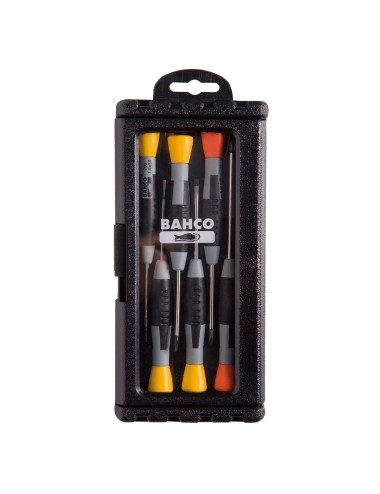 Destornilladores de precisión ranurados/phillips, 1,5-3 mm / ph0-ph1, 6 piezas