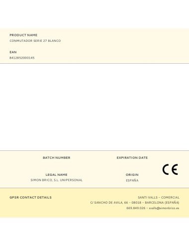 Conmutador serie 27 blanco