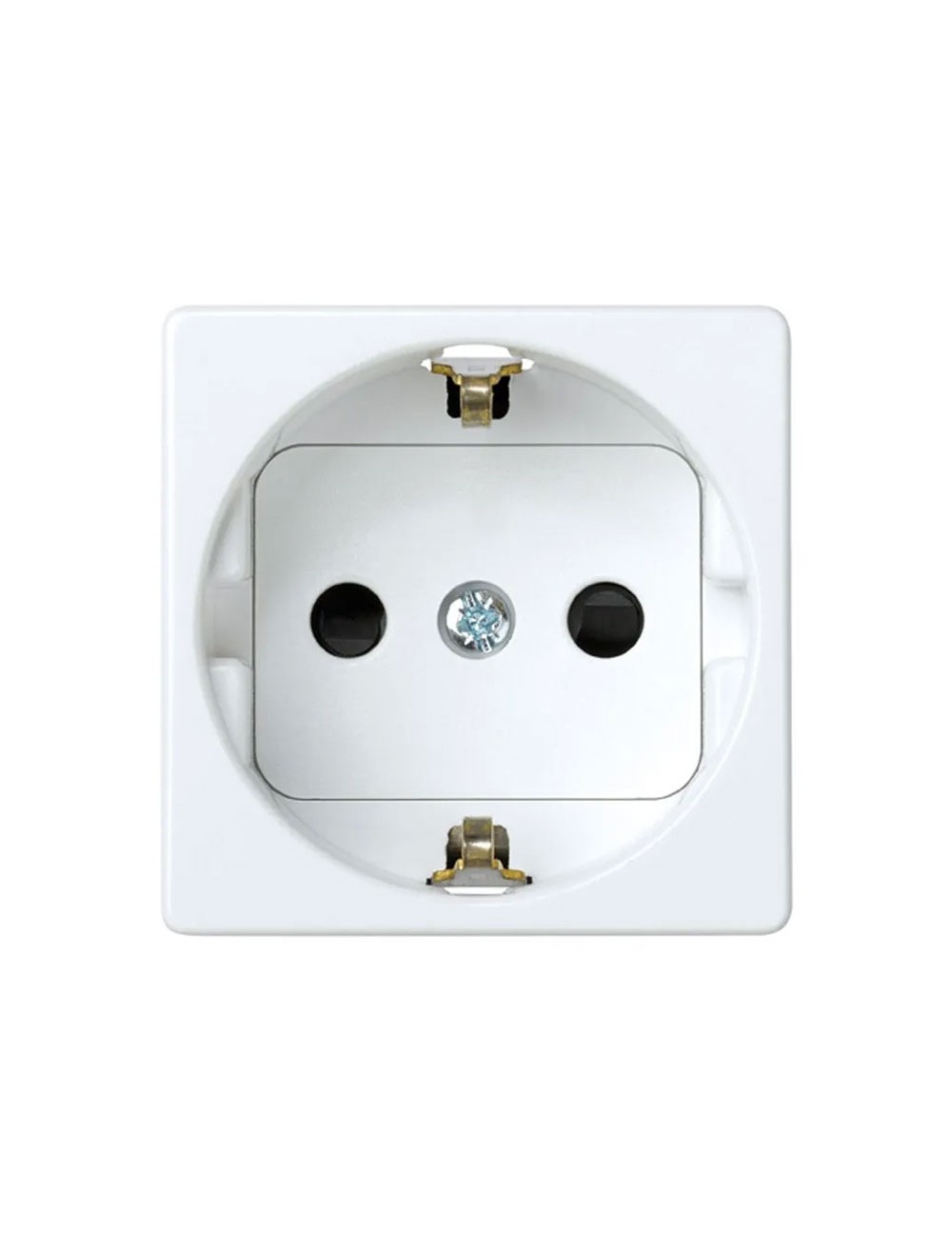 Base enchufe 2p+t schuko serie 27 blanco