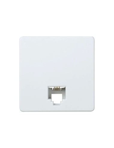 Toma telefono 4 hilos serie 27 blanco