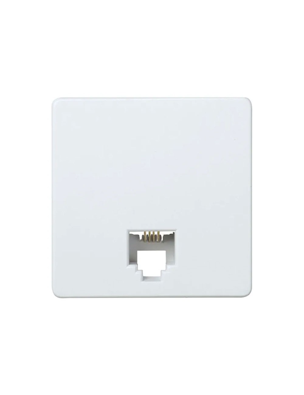 Toma telefono 4 hilos serie 27 blanco