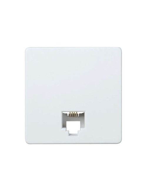 Toma telefono 4 hilos serie 27 blanco
