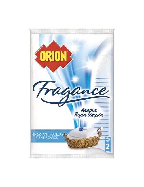 Pinzas anti polillas y anti ácaros, fragancia ropa limpia, 2 unidades