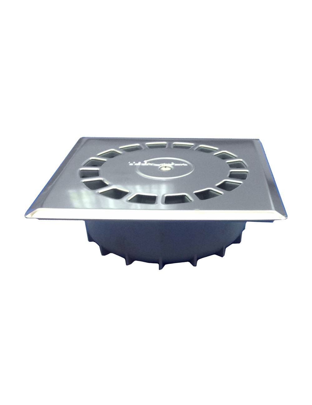 Sumidero pvc sifonico vertical estandar inoxidable t-88 i 15 x 15 cm / 165 x 165 x 50,5 mm / ø50 mm